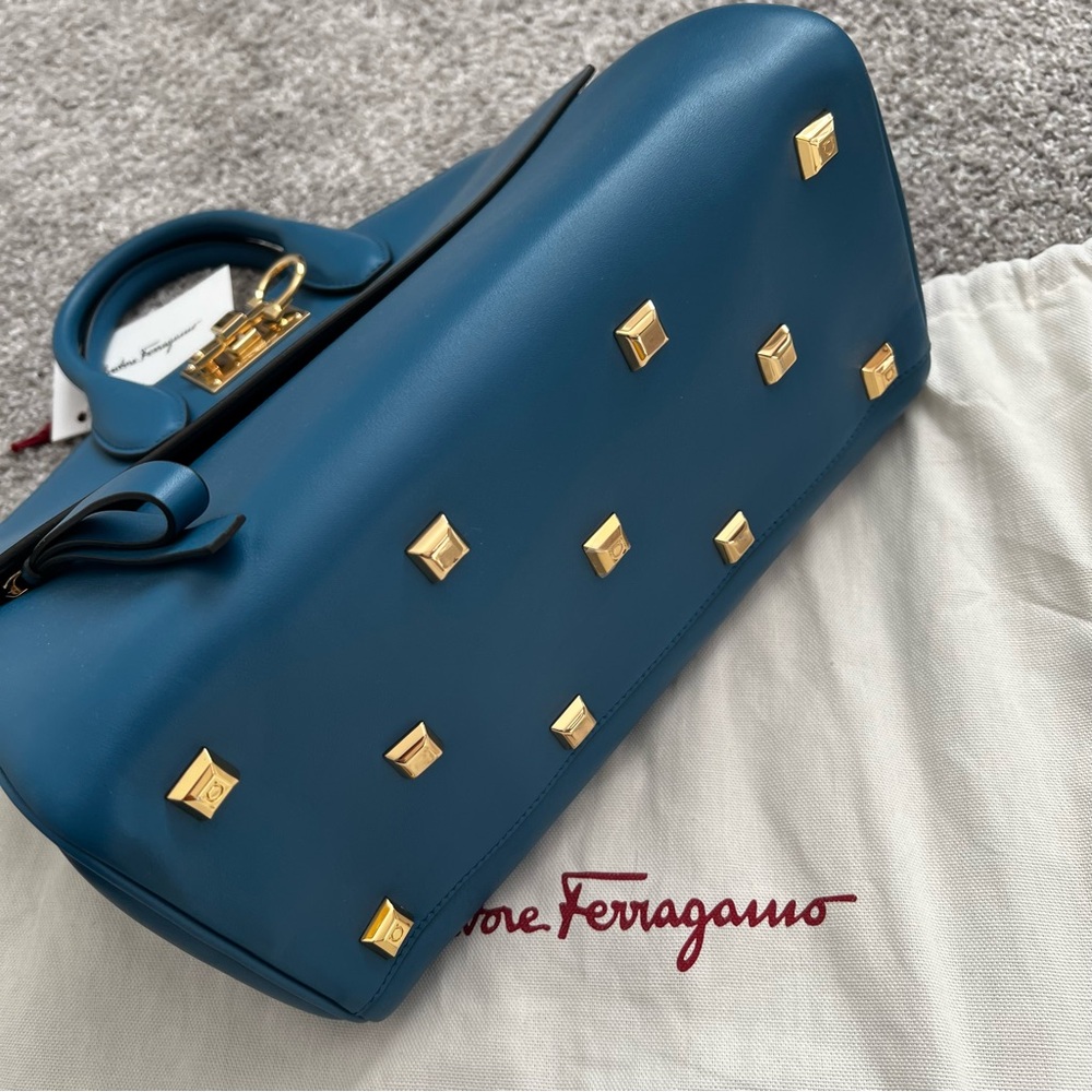 Salvatore Ferragamo studio satchel bag NWT - Picture 5 of 13